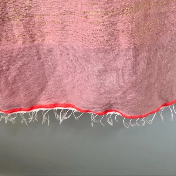 NWT Lemlem Tila Woven Halter Neck Midi Sundress Metallic Rose Shimmer XS - Picture 5 of 11